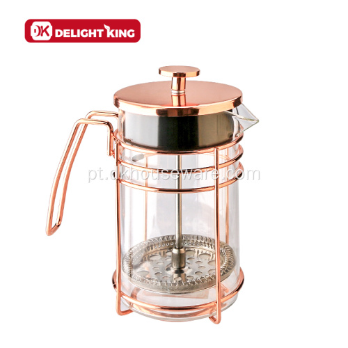 Máquina de café e chá de vidro de borosilicato de qualidade francesa